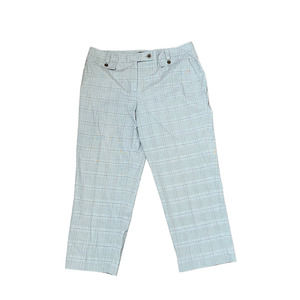 Talbots Gray Plaid Ankle Pants